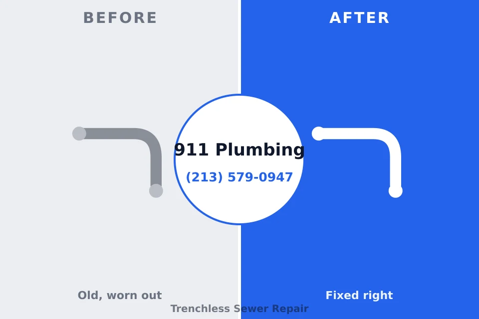 Before and after: plumbing repair West Sand Lake, NY